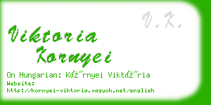 viktoria kornyei business card